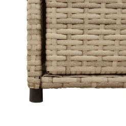 Puutarhan säilytyskaappi beige 55x55x111 cm polyrottinki