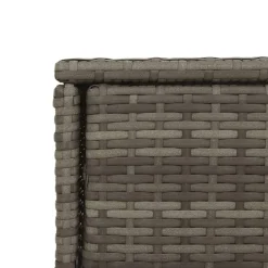 Puutarhan säilytyskaappi harmaa 105x55x113 cm polyrottinki