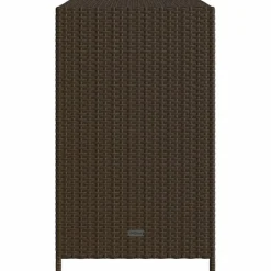 Puutarhan säilytyskaappi ruskea 83x45x76 cm polyrottinki