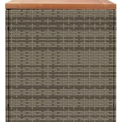 Puutarhan säilytyslaatikko harmaa 110x50x54 cm polyrottinki (65956)