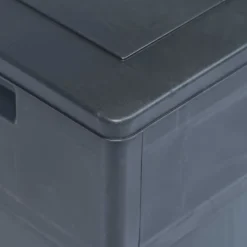Puutarhan säilytyslaatikko 320 litraa musta