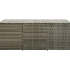 Puutarhan säilytyslaatikko polyrottinki 180x90x75 cm harmaa