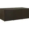 Puutarhan säilytyslaatikko polyrottinki 180x90x75 cm ruskea