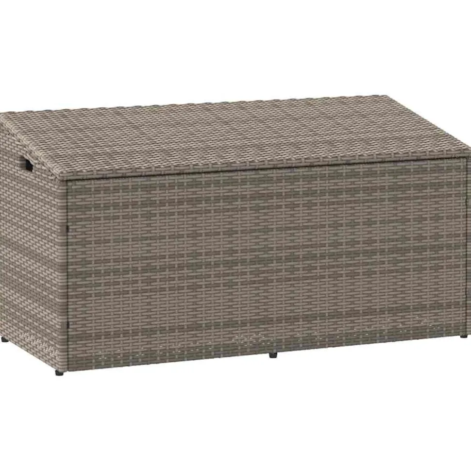 Puutarhan säilytyslaatikko ruskea 110x50x58 cm polyrottinki (04070)