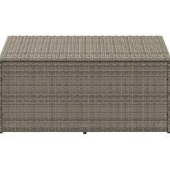 Puutarhan säilytyslaatikko ruskea 110x50x58 cm polyrottinki (04070)