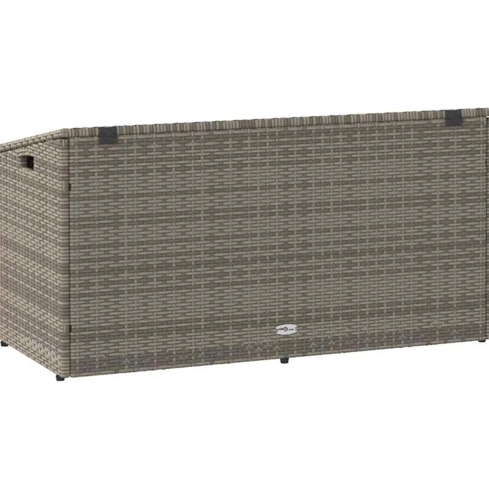 Puutarhan säilytyslaatikko ruskea 110x50x58 cm polyrottinki (04070)