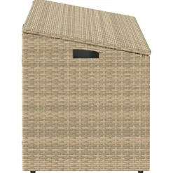 Puutarhan säilytyslaatikko ruskea 110x50x58 cm polyrottinki (04070)