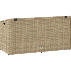 Puutarhan säilytyslaatikko ruskea 110x50x58 cm polyrottinki (04070)