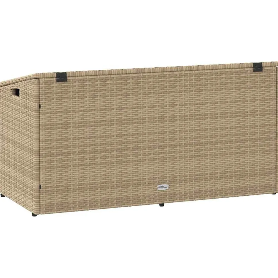 Puutarhan säilytyslaatikko ruskea 110x50x58 cm polyrottinki (04070)