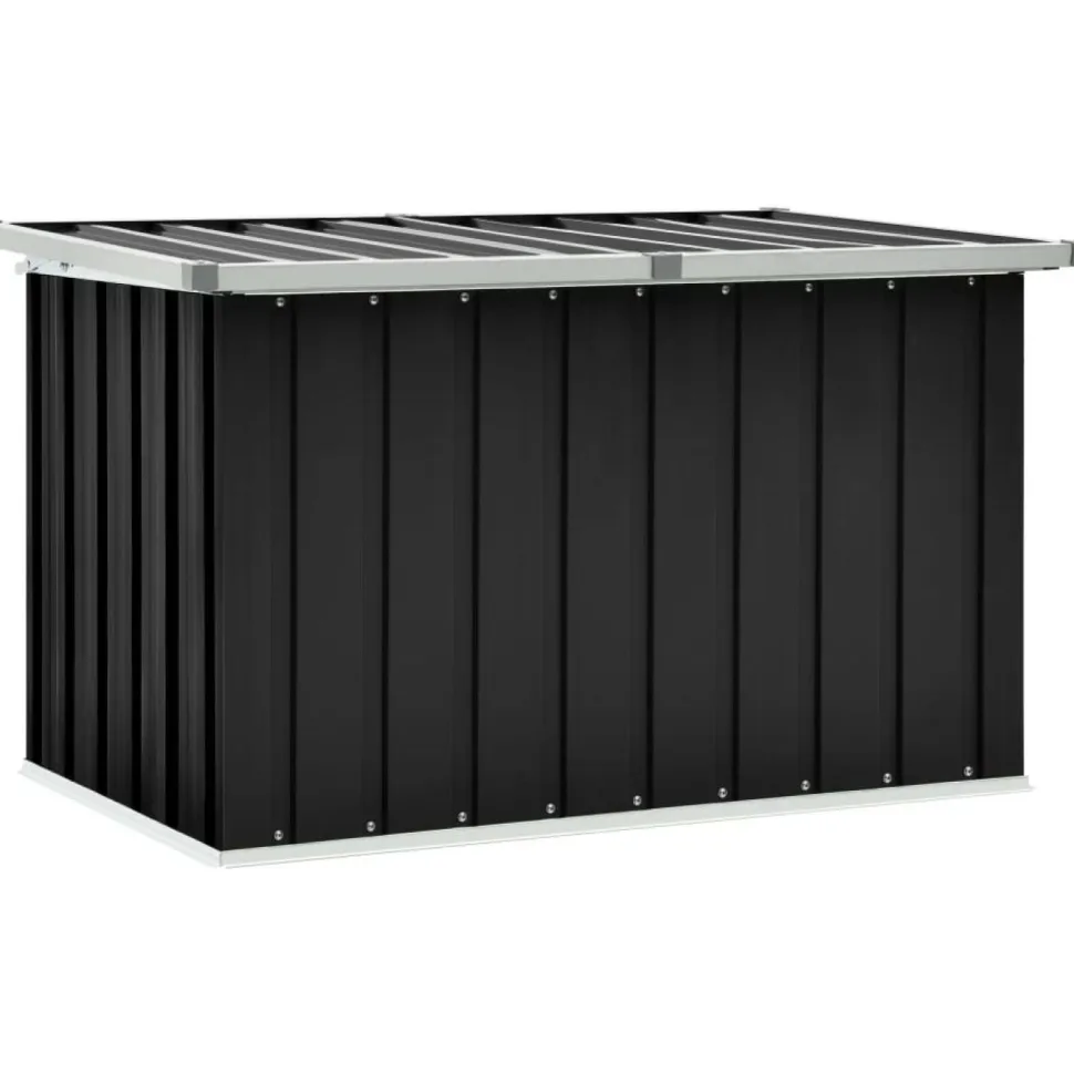 Puutarhan säilytyslaatikko 109x67x65 cm antrasiitti