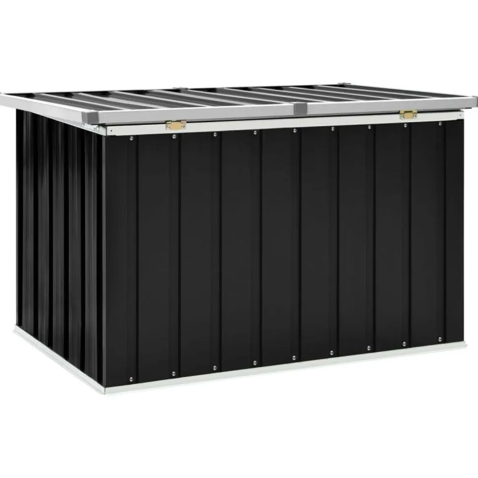 Puutarhan säilytyslaatikko 109x67x65 cm antrasiitti