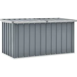 Puutarhan säilytyslaatikko 129x67x65 cm harmaa