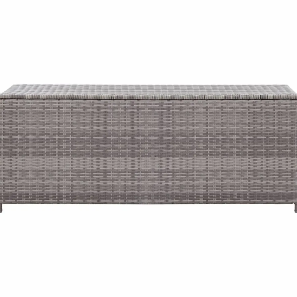 Puutarhan säilytyslaatikko 120x50x60 cm harmaa polyrottinki