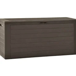 Puutarhan säilytyslaatikko 116x44x55 cm ruskea