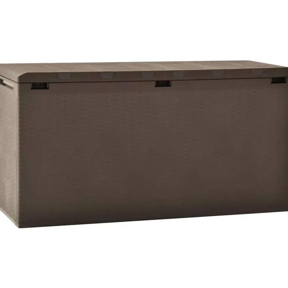Puutarhan säilytyslaatikko 114x47x60 cm ruskea