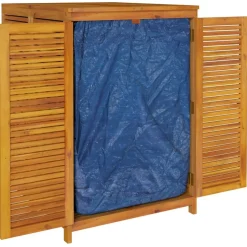 Puutarhan säilytyslaatikko 70x87x104 cm täysi akasiapuu (60029)