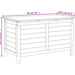 Puutarhan säilytyslaatikko 99x49,5x58,5 cm täysi kuusi (64755)