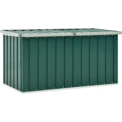 Puutarhan säilytyslaatikko 129x67x65 cm vihreä