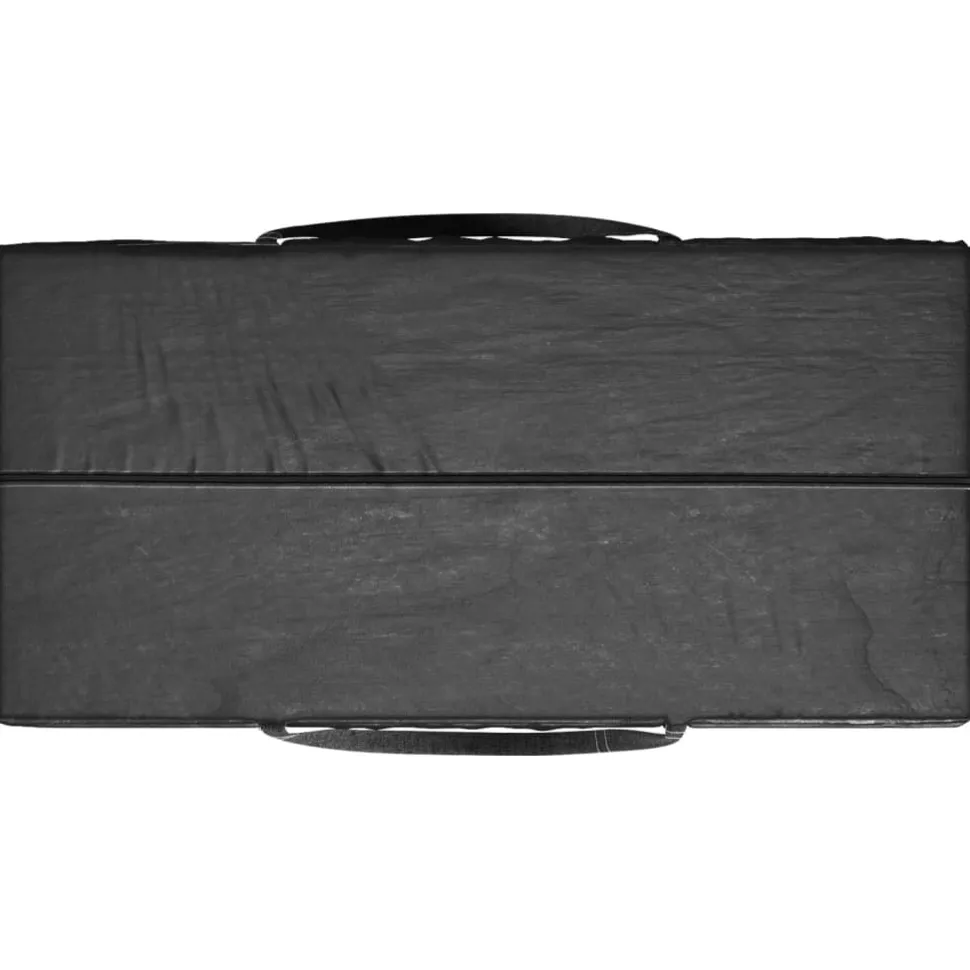 Puutarhan tyynyjen säilytyskassit 2 kpl musta 150x75x75 cm polyeteeni (55397)