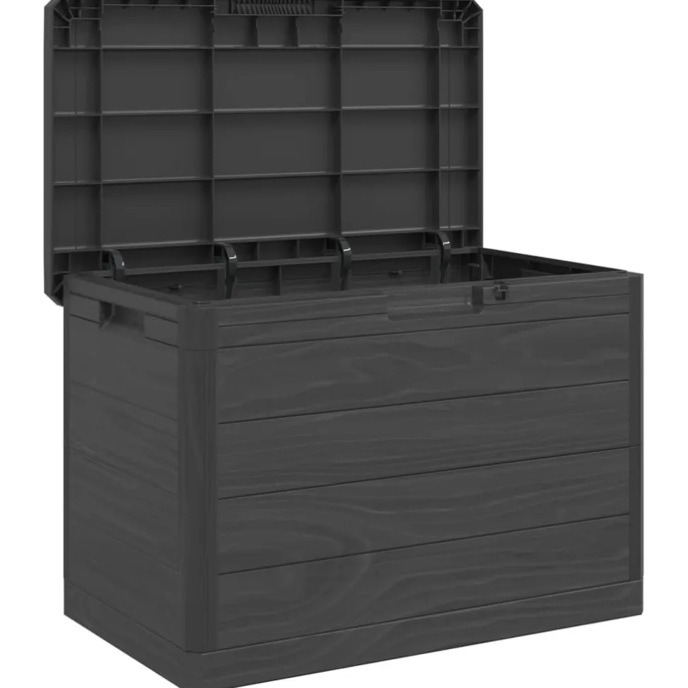 Puutarhan tyynylaatikko antrasiitti 77,5x44,5x53 cm polypropeeni (66602)