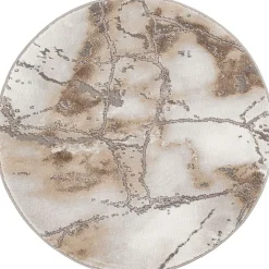 Pyöreä matto Benina Craft Concrete Ø120cm kulta