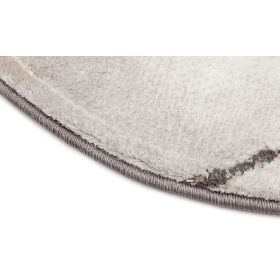 Pyöreä matto Benina Craft Concrete Ø120cm kulta