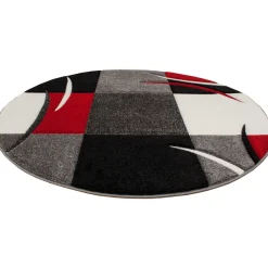 Pyöreä matto Benina London Patch Ø120cm punainen