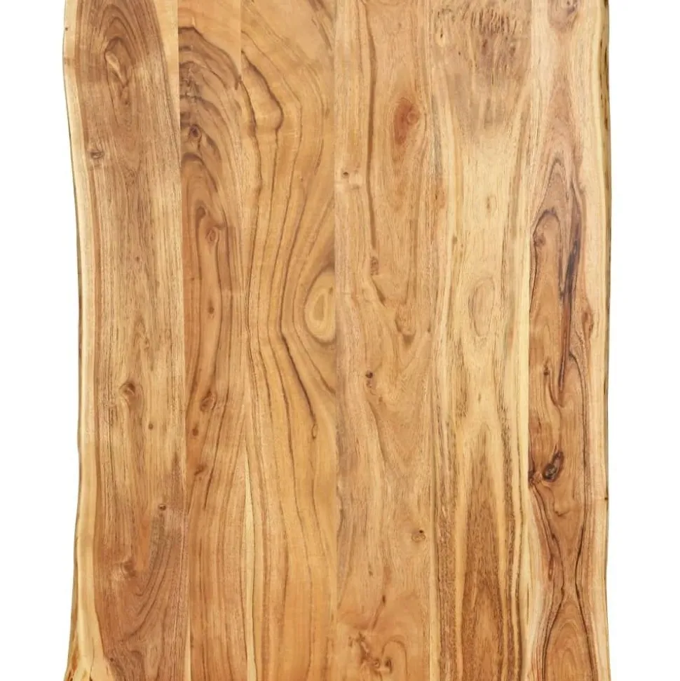 Pöytälevy, täysi akaasiapuu, 80x(50-60)x2,5 cm