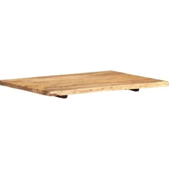 Pöytälevy, täysi akaasiapuu, 80x(50-60)x2,5 cm