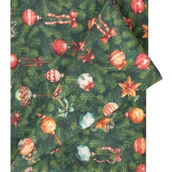 Pöytäliina Home4You CHRISTMAS NEW 136x220 cm, joulukoristeet kuusessa, monivärinen