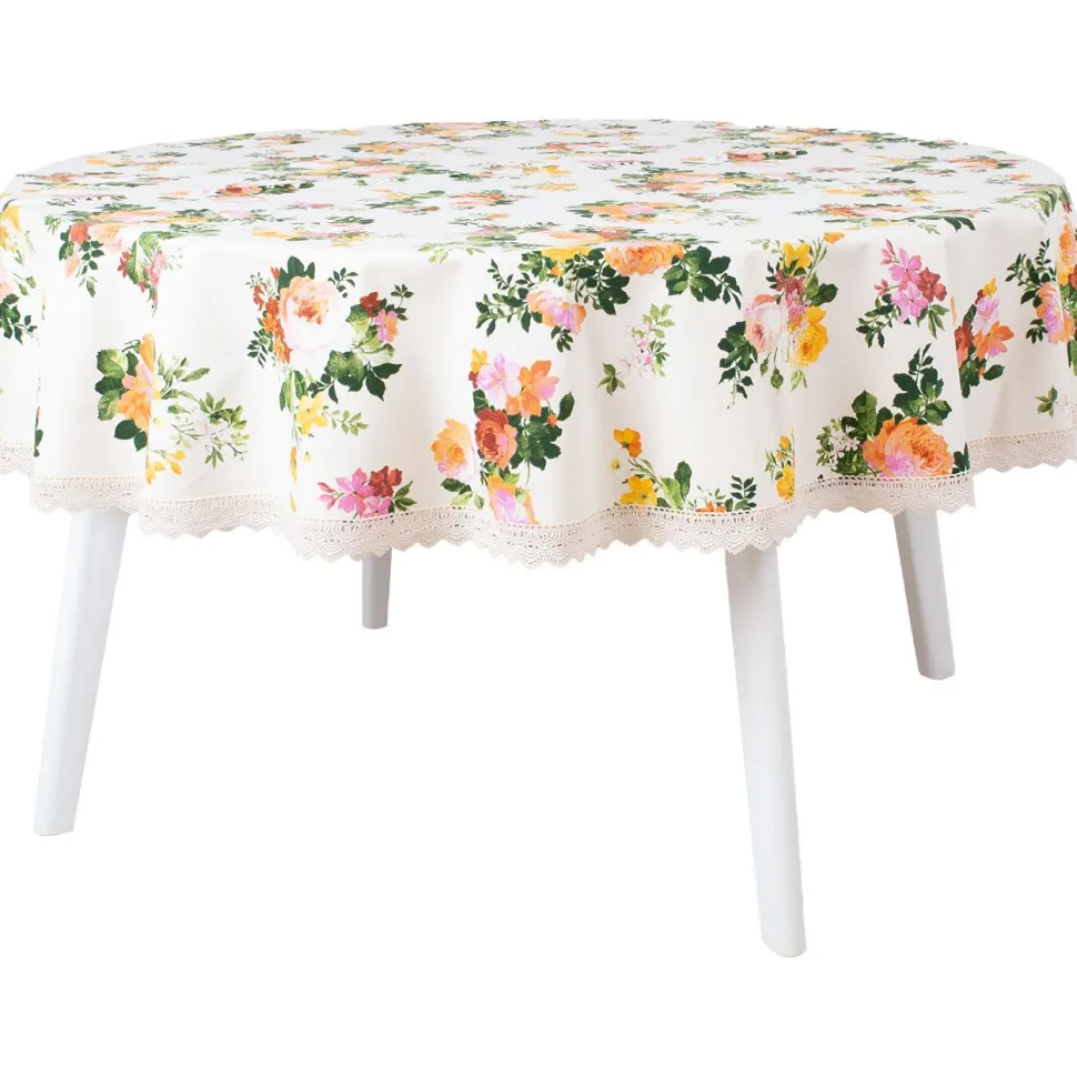 Pöytäliina Home4You HOLLY Ø170 cm, vaalea ruusukuosi, monivärinen