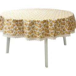 Pöytäliina Home4You LONETA NEW Ø170 cm, beige ruusu