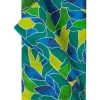 Pöytäliina Home4You LONETA NEW 136x220 cm, vihreä lehtikuosi, monivärinen