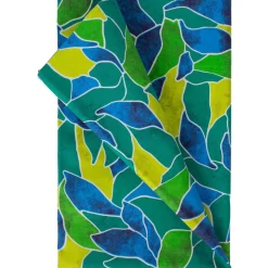 Pöytäliina Home4You LONETA NEW 136x220 cm, vihreä lehtikuosi, monivärinen
