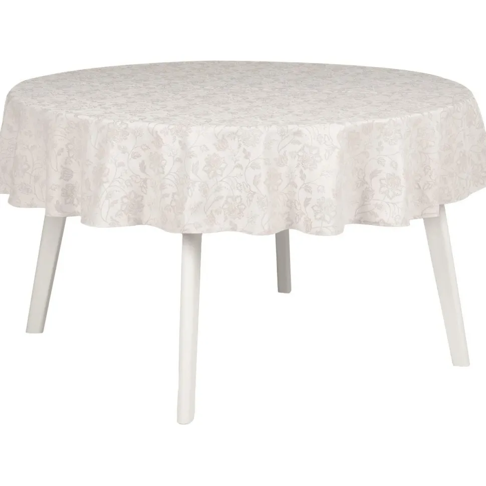 Pöytäliina Home4You PARTY Ø170 cm, kirkkaat kukat, beige