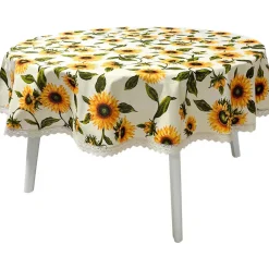 Pöytäliina Home4You LONETA NEW Ø170 cm, auringonkukat, monivärinen