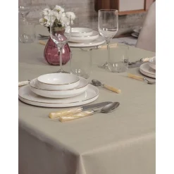 Pöytäliina Linento Plain 160, 155x 160cm, beige