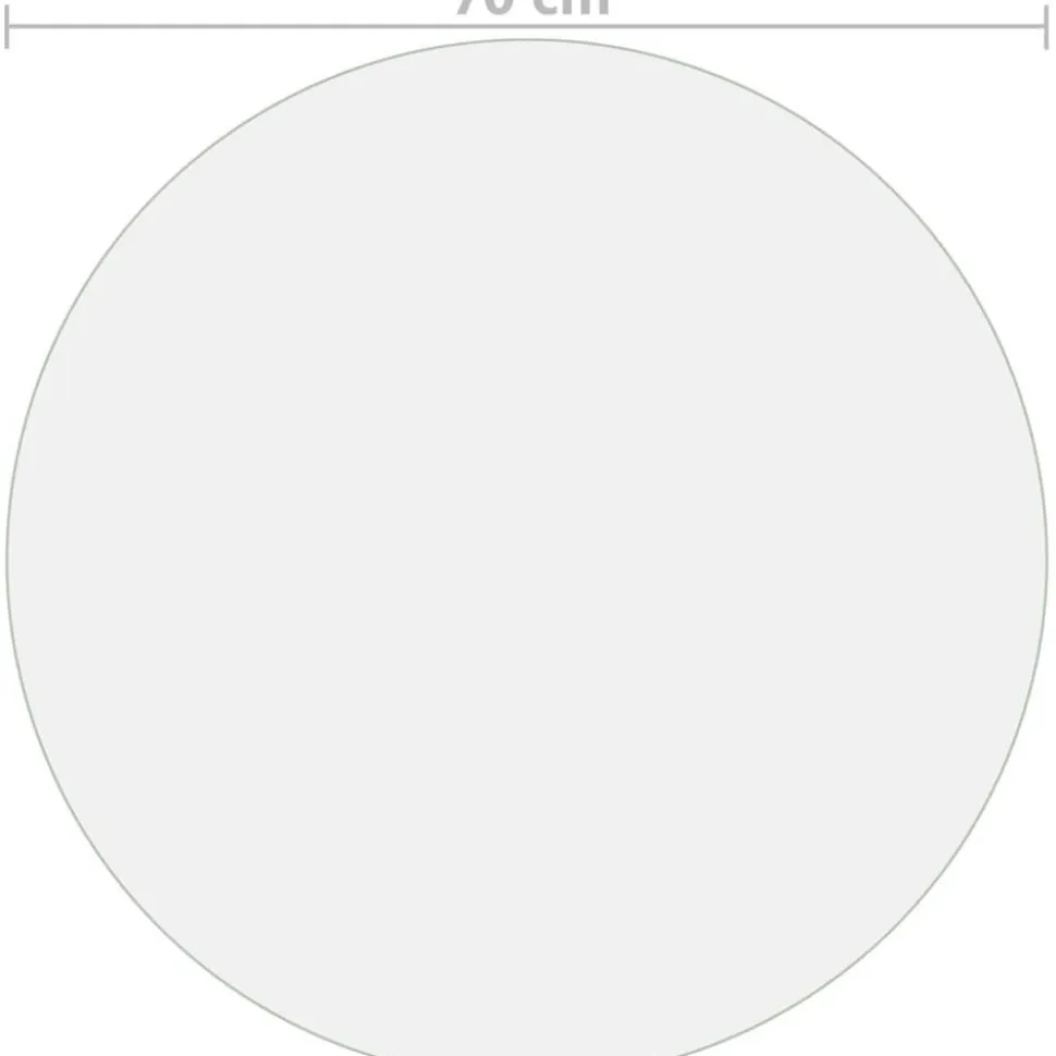 Pöytäsuoja läpinäkyvä 70 cm 2 mm pvc