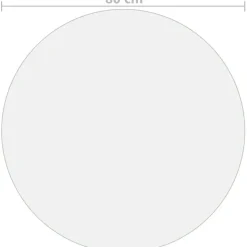Pöytäsuoja läpinäkyvä 80 cm 2 mm pvc