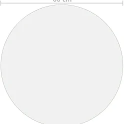 Pöytäsuoja läpinäkyvä 60 cm 2 mm pvc