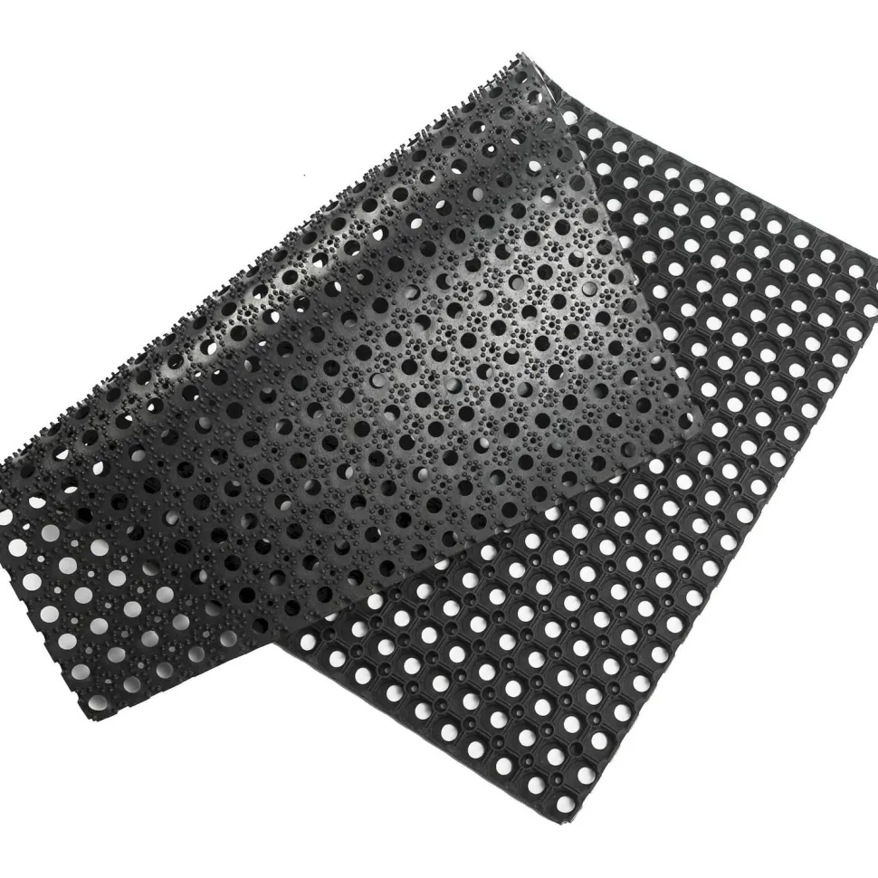 Rengasmatto Domino 50x80 cm musta