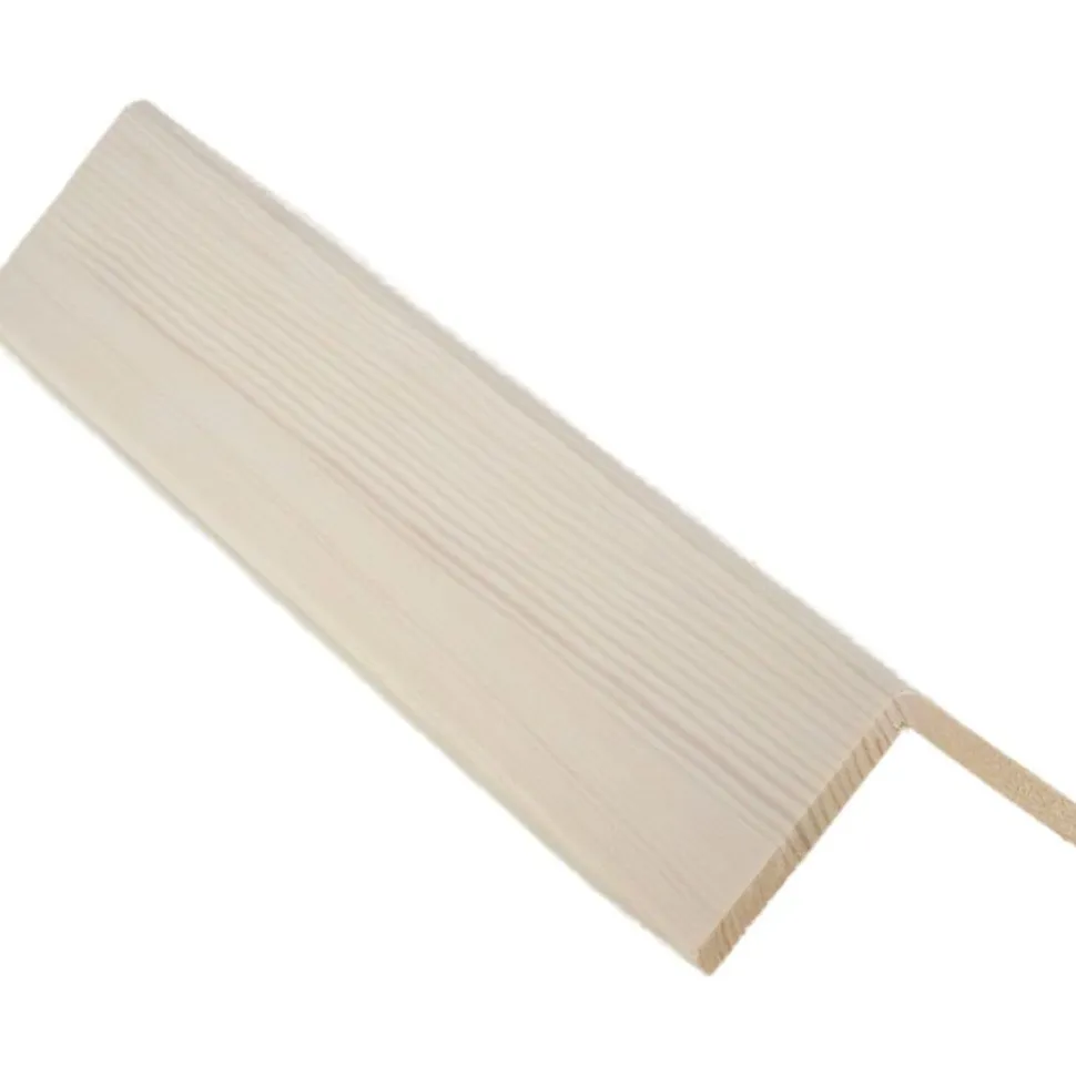 Reunalista Cent 50x50/45x3300 mm mänty valkolakattu