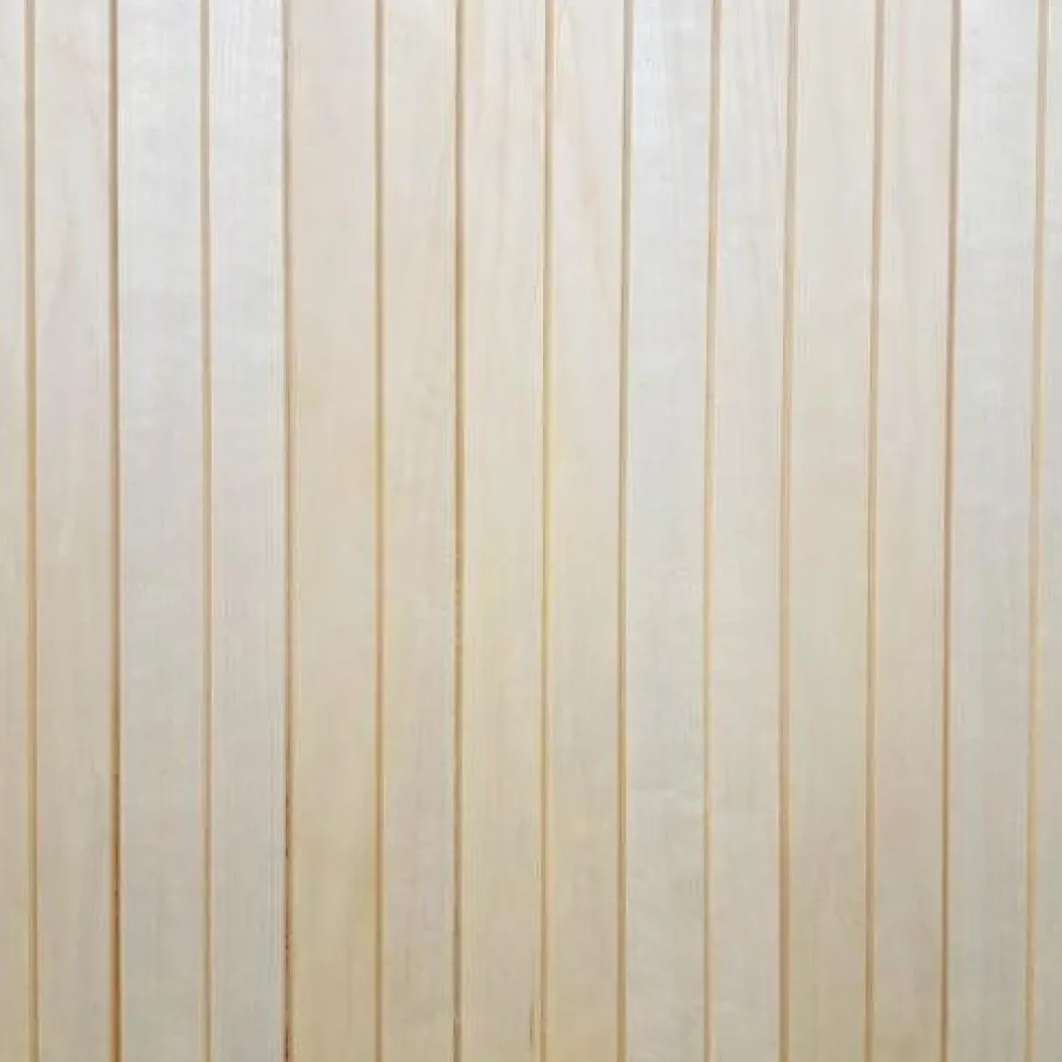 Rimapaneeli Tuuli Sauna, 15x90mm, haapa, puuvalmis