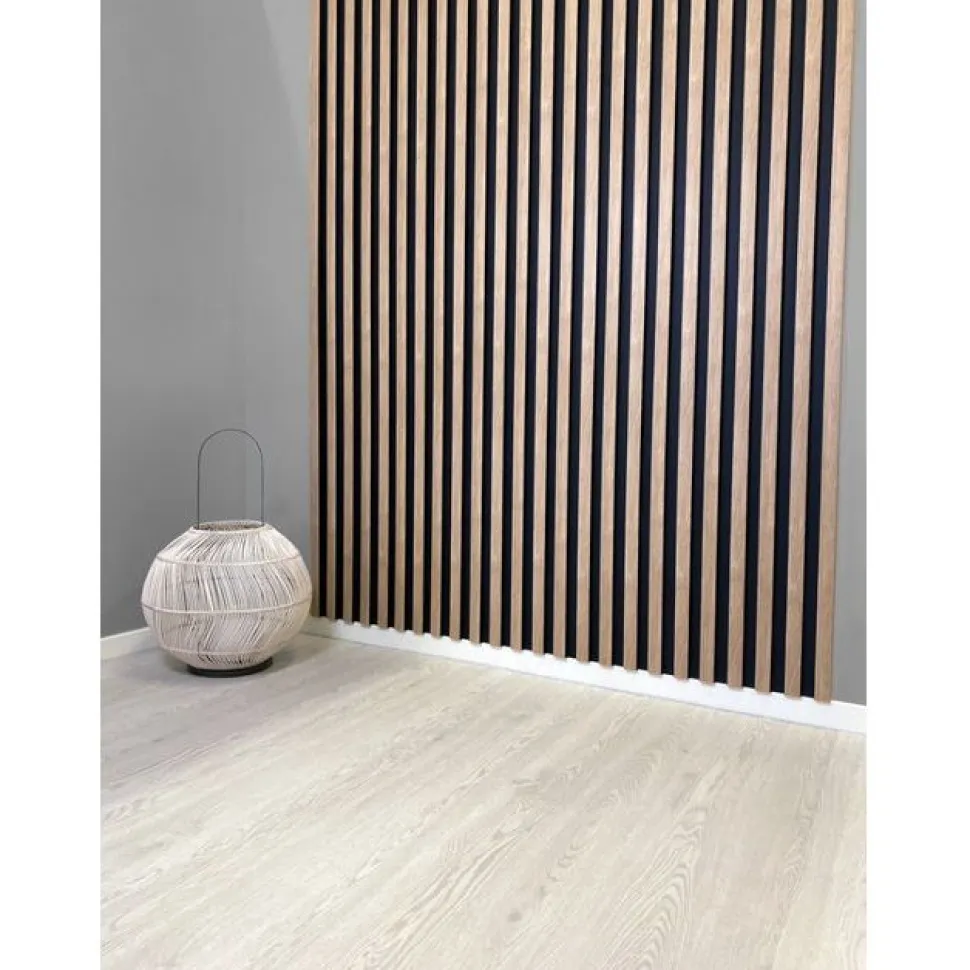 Rimapaneeli Järnvik Decoration Fagus 7401 3D 21x122x2600 mm musta/tammi