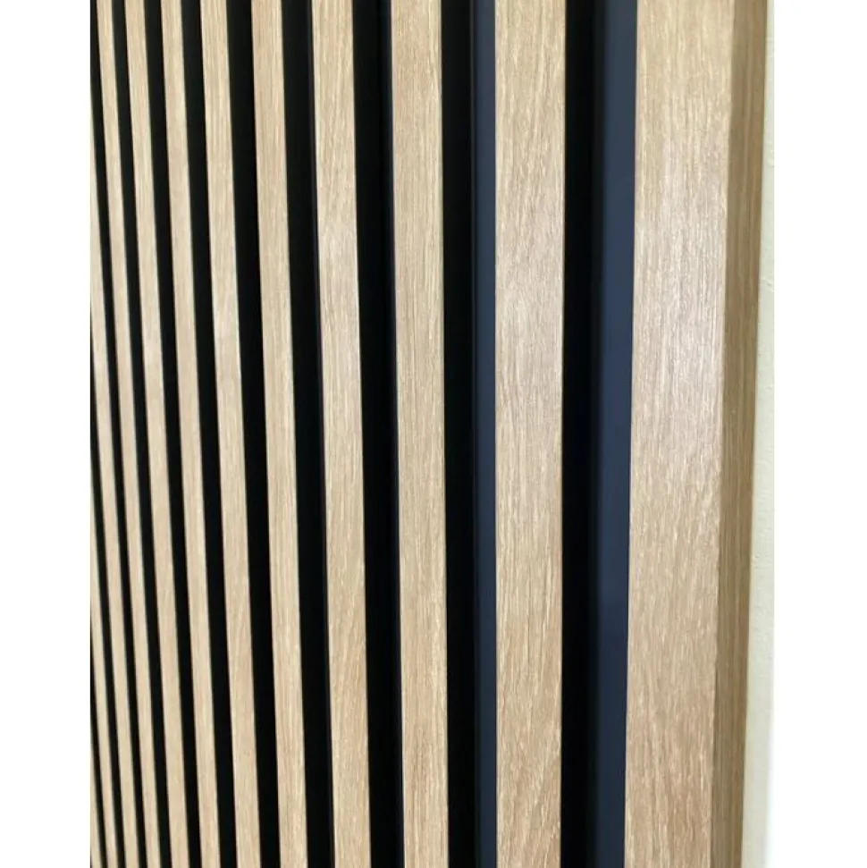 Rimapaneeli Järnvik Decoration Fagus 7401 3D 21x122x2600 mm musta/tammi