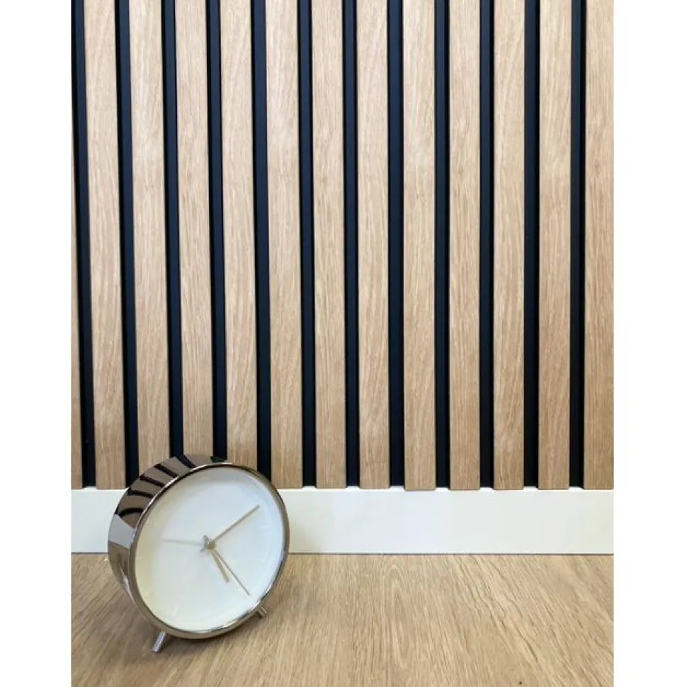 Rimapaneeli Järnvik Decoration Glorio 269 3D 12x122x2600 mm musta/tammi