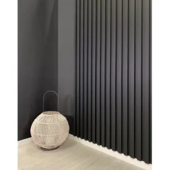 Rimapaneeli Järnvik Decoration Nox 7401 3D 21x122x2600 mm mattamusta