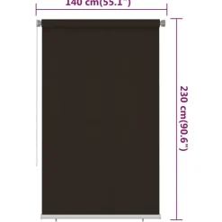 Rullaverho ulkotiloihin 100x140 cm musta