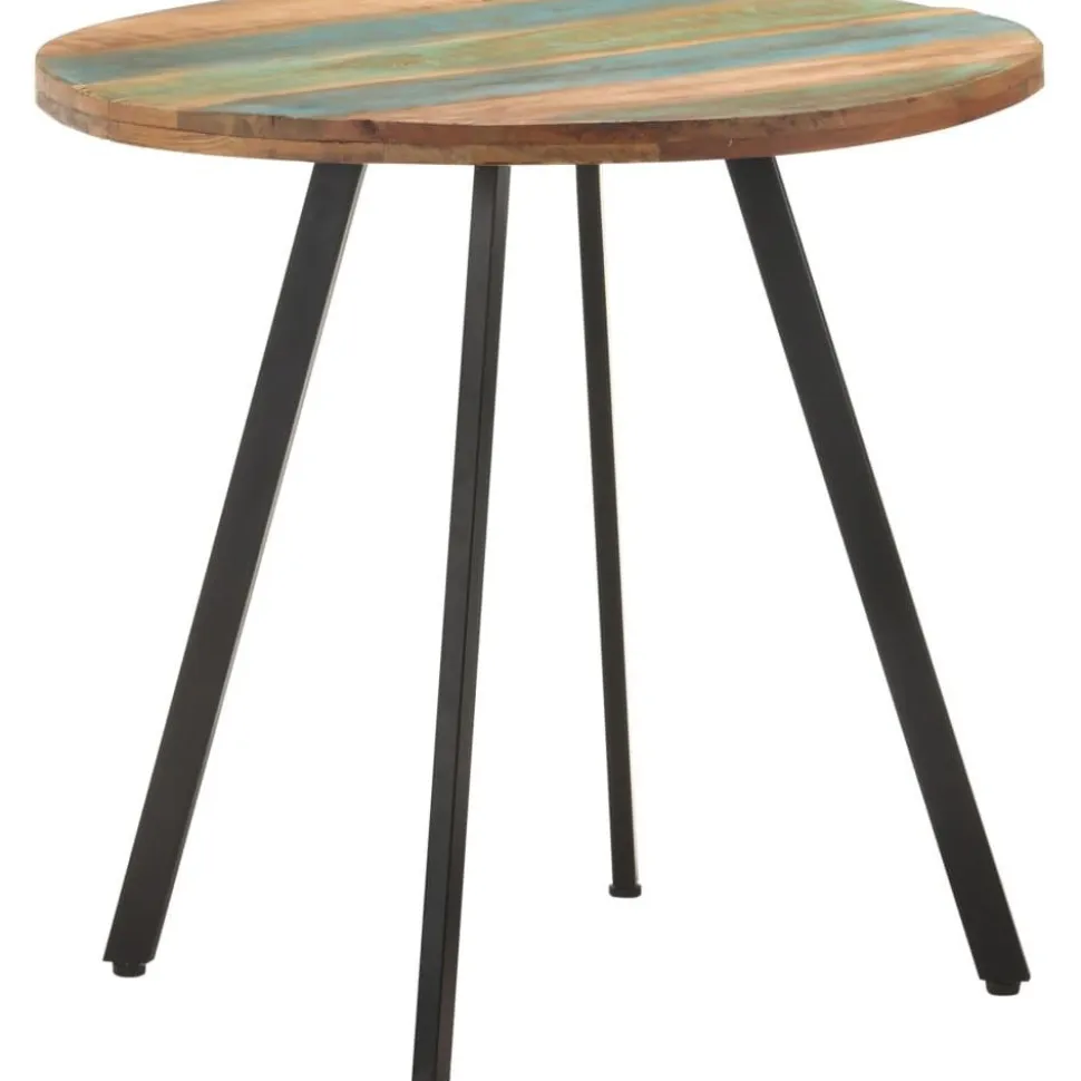 Ruokapöytä 80 cm kierrätetty täyspuu