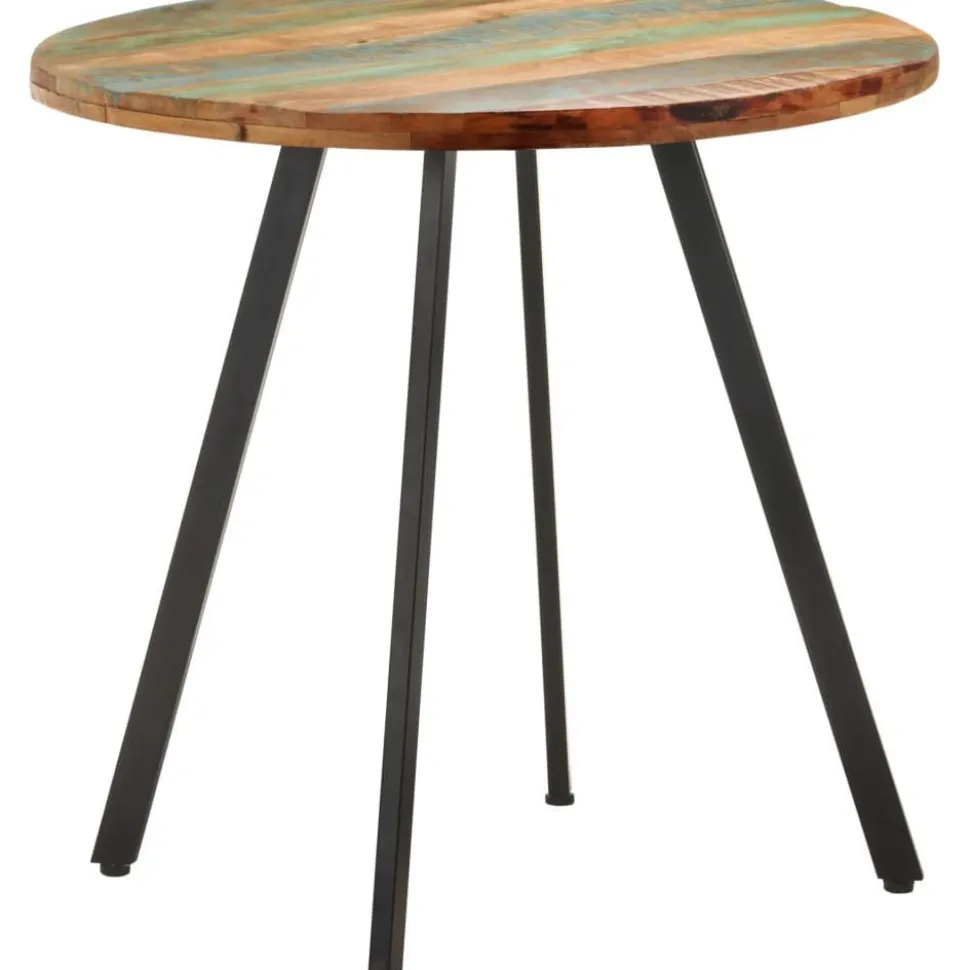 Ruokapöytä 80 cm kierrätetty täyspuu